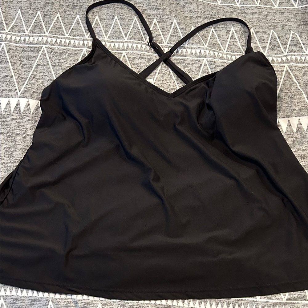 Anne Cole Black Tankini Top